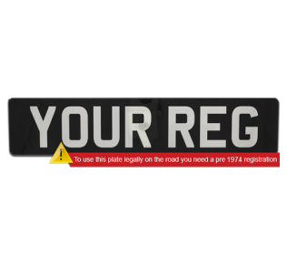 Perspex car plates