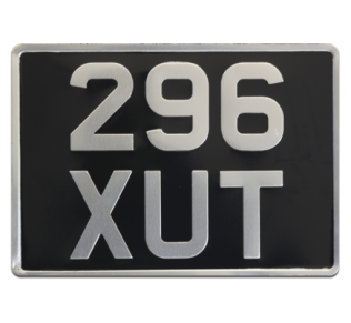 Pressed metal car plates