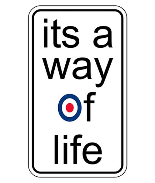 It s a way of life decal scooterbox classic plates